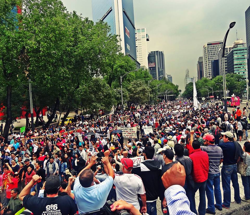 Prosvjedi protiv neoliberalnih reformi obrazovanja u Meksiku