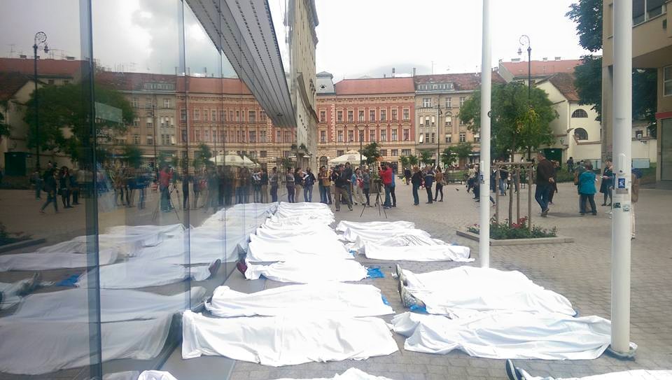 Mirni prosvjed u centru Zagreba: Koliko još smrti do solidarnosti?