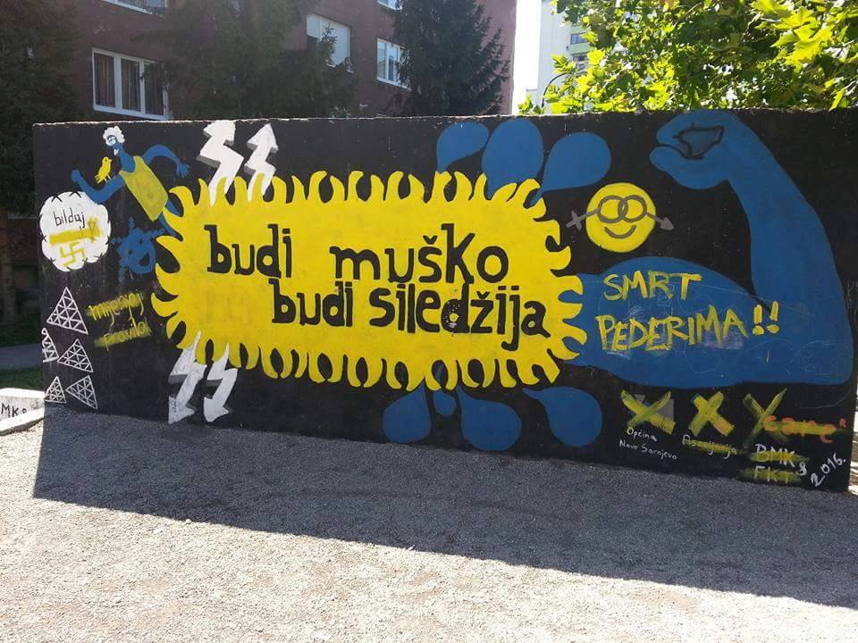 U Sarajevu vandaliziran grafit protiv nasilja nad ženama i djevojčicama