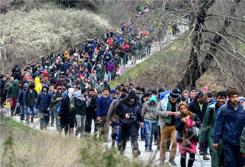 Prosvjed izbjeglica na grčko-makedonskoj granici