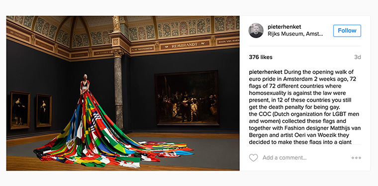 Kreirana haljina od 72 zastave zemalja u kojima je ilegalno biti gej