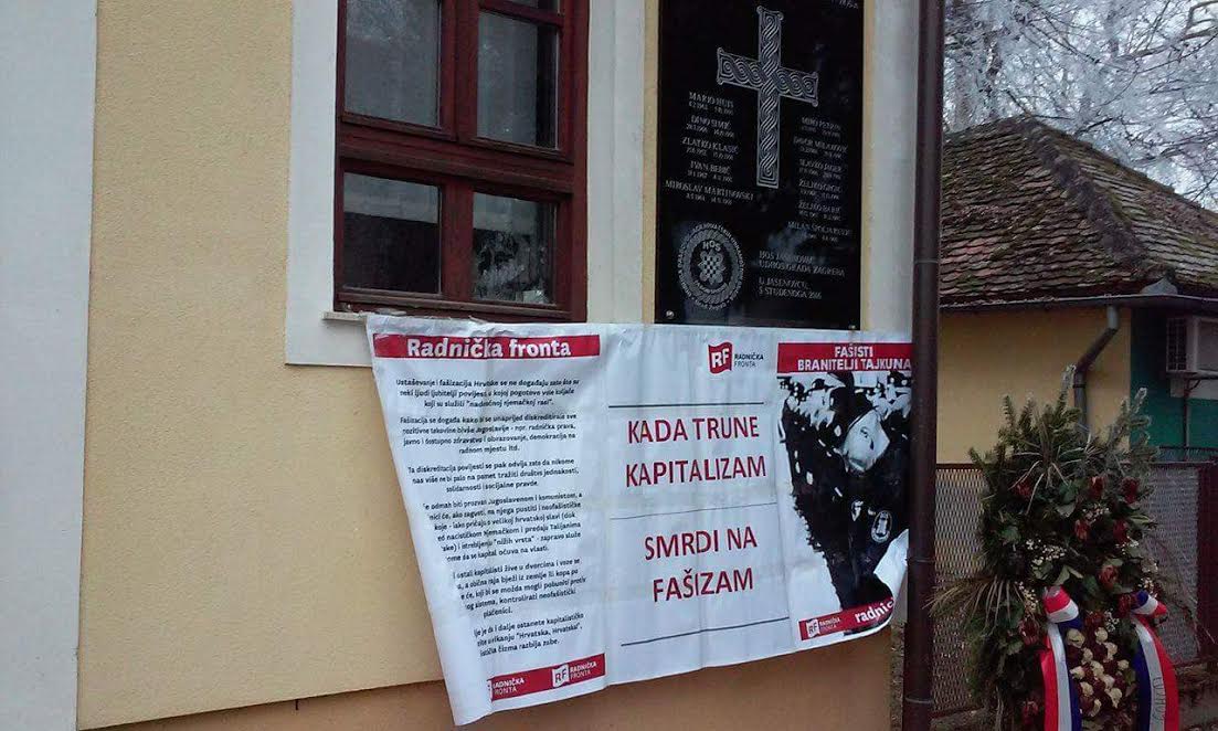 Akcija Radnicke fronte u Jasenovcu protiv ustaševanja i fašizacije