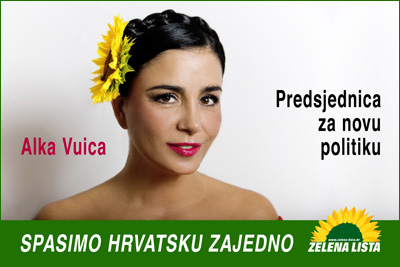 Zelena lista podržava kandidaturu Alke Vuice za predsjednicu Republike Hrvatske